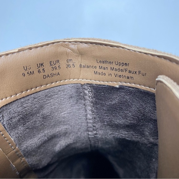 New! Naturalizer Dasha Tan Suede Bootie 9 1/2 - Picture 11 of 14